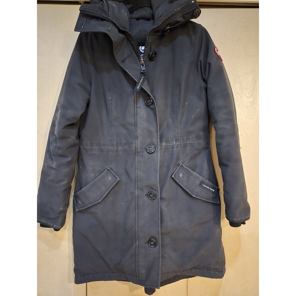 Canada Goose Rossclair Heritage Parka Women's M Black Down Coat 2580L